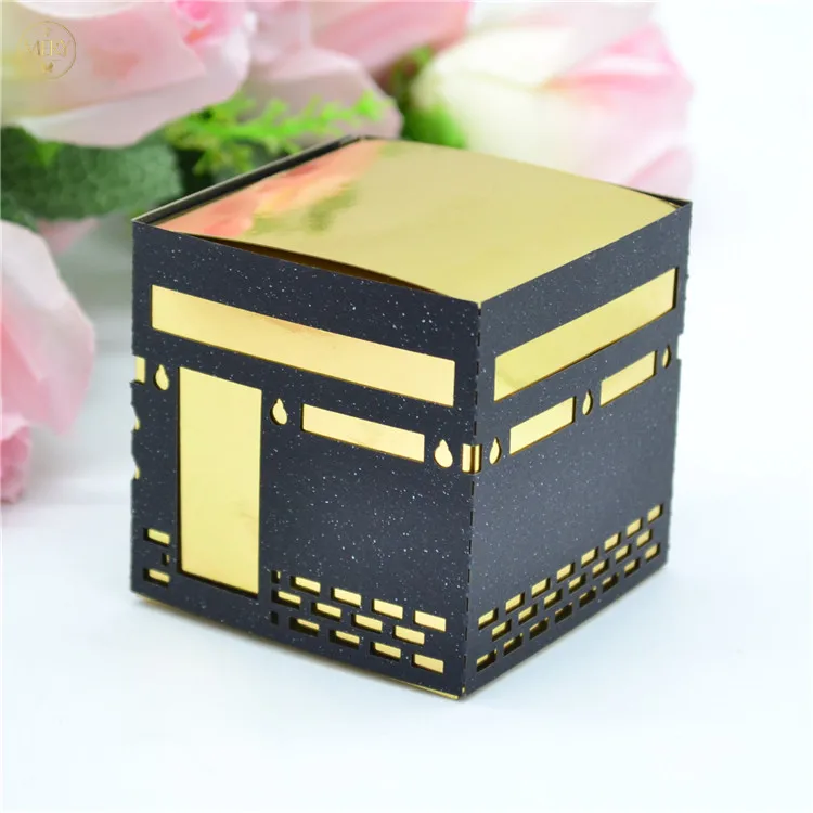 

Mubarak pilgrimage laser cut kaaba favour boxes