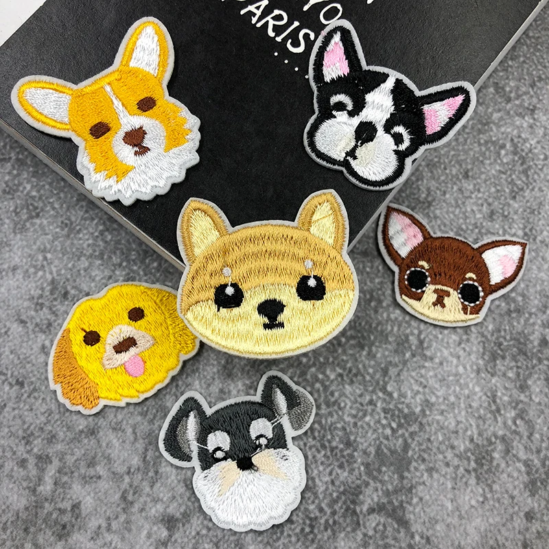 JOD Cute DIY Cartoon Dog Iron on Patches for Clothes Decorative ...
