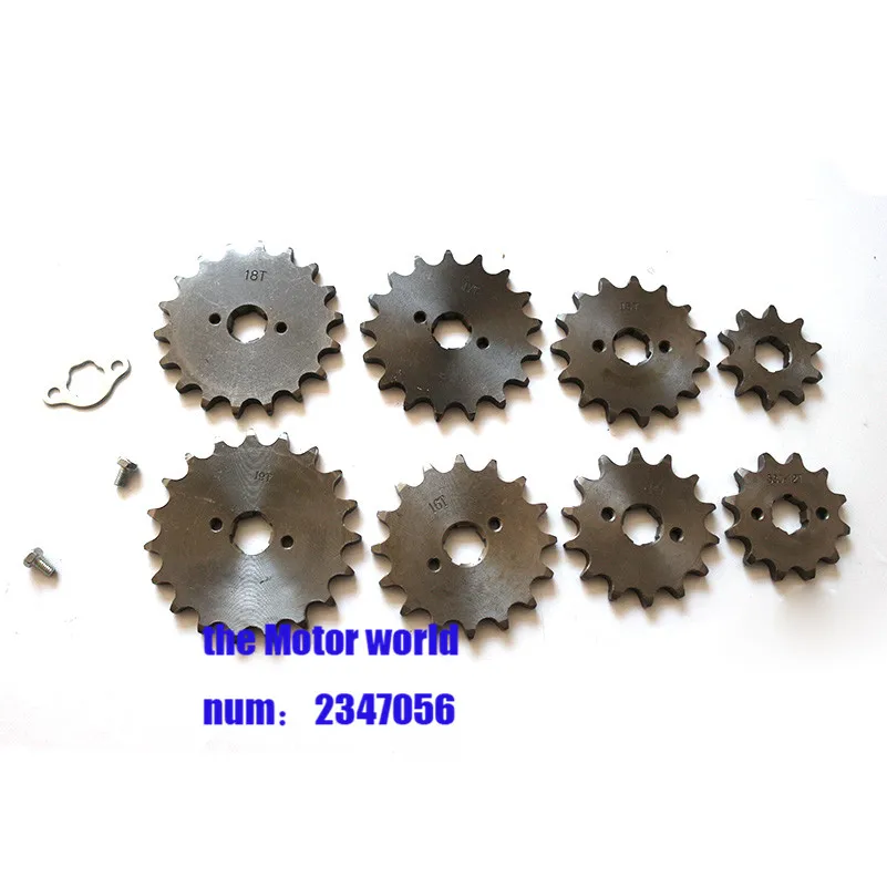 10 T 11 T 12 T 14 T 16 T 17 T 18 T 19 T зуб 520 20mm передняя Звездочка двигателя для Honda Lifan Zongshen ATV Quad Dirt Pit bike багги