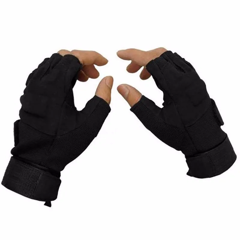 1 пара, мужские перчатки на полпальца, для спорта на открытом воздухе, военная тактика, упаковка, для стрельбы, охоты, альпинизма, защитное снаряжение для мужчин