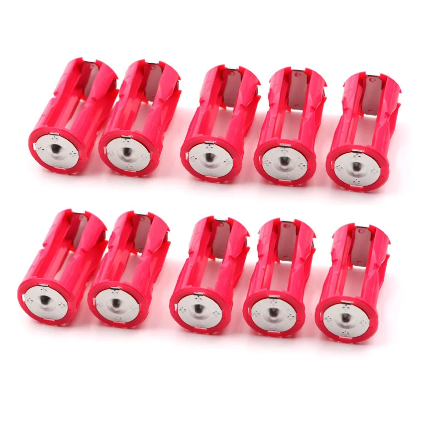 10 pcs/lot 4 x AAA To c size Type Battery connector C battery adaptor Adapter Case Converter Switcher Holder In Parallel |