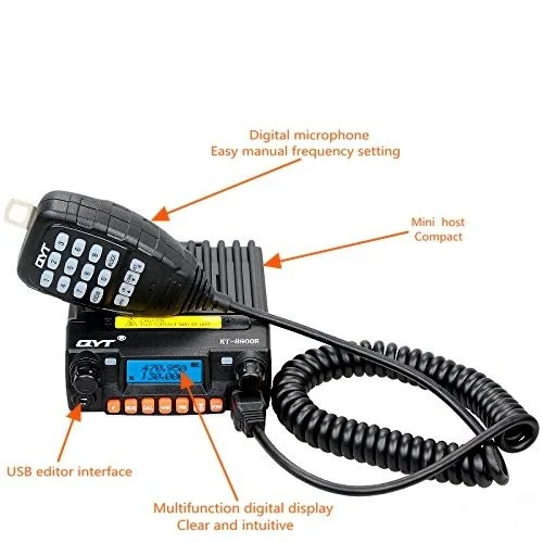 QYT KT-8900R радио móvil Tri-banda мини база VHF/220-270 mhz(1,25 M)/transceptor UHF любительский(HAM) potencia de transmisión de