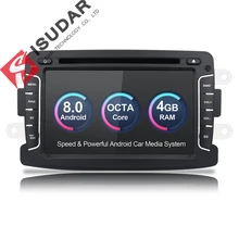 Isudar Автомагнитола 1 Din на Android 8.0 с Сенсорным 7 Дюймовым Экраном для Автомобилей Dacia/Sandero/Duster/Renault/Captur/Lada/Xray 2/Logan 2 DSP FM