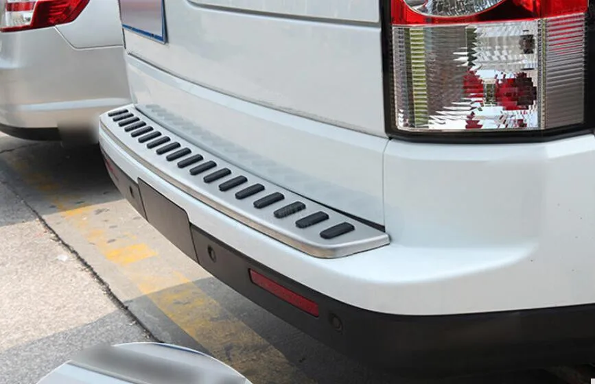 2010-2015 нержавеющая сталь наружный внешний задний бампер Накладка 1 шт./компл. для Land Rover LR4 Discovery 4