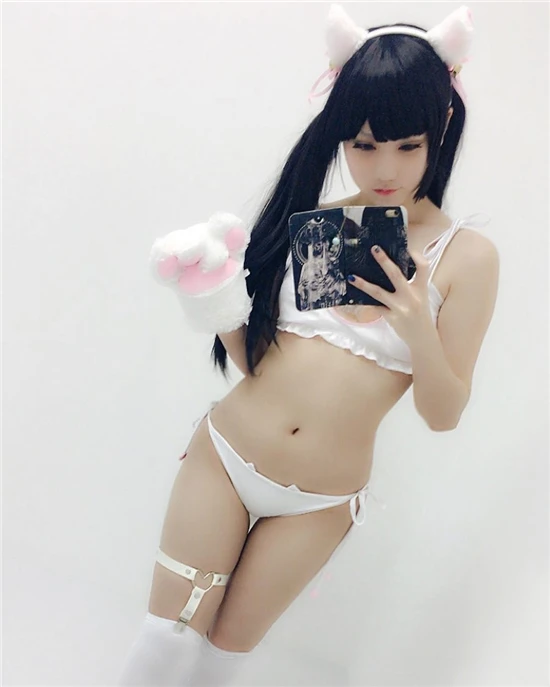 Japanese Kawaii Neko Nekomimi Cat Furry Cosplay Cute bra panties Set