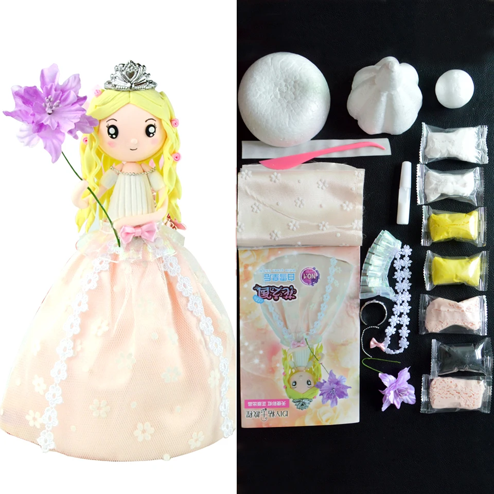 Fluffy Slime New Arrival Soft Clay Slime Toys Chinese Style Doll With Dress And Headwear Slime Supplies For Girl Birthday Gift Fluffy Slime New Arrival Soft Clay Slime Toys Chinese Style Doll With Dress And Headwear Slime Supplies For Girl Birthday Gift