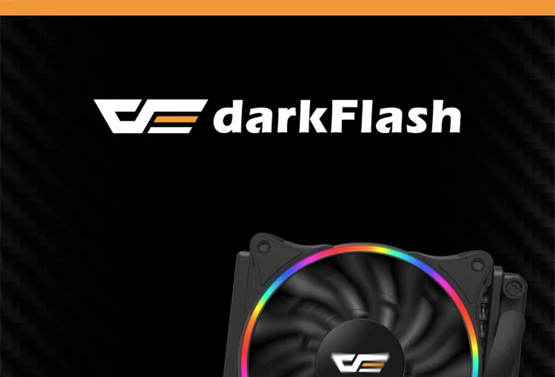 DarkFlash Aigo cpu кулер для воды 120 мм бесшумный ПК Вентилятор жидкостный Охлаждающий радиатор алюминиевый кулер для воды радиатор Поддержка Intel/AMD