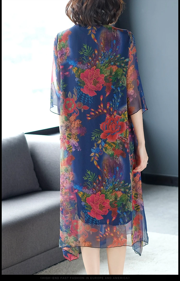 Винтажное Цветочное платье 5XL размера плюс Boho миди, летнее шифоновое пляжное макси-платье с принтом, элегантные женские вечерние платья