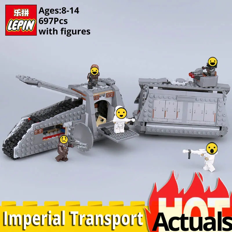 

2018 Lepin StarWar 05149 legoinglys Wars 75217 Imperial Conveyex Transport Model Set Building Blocks Brick Car Toys For Children