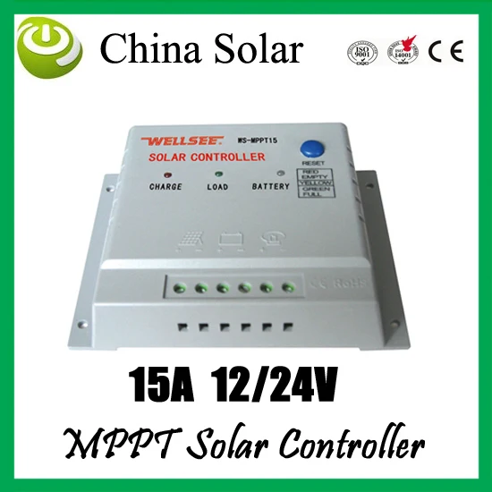 

MPPT solar controller 15Amps, 12/24volts wellsee controller,15A controller