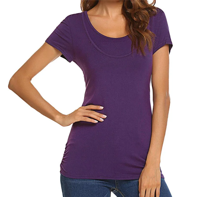 Maternity Nursing Solid Tops (3)