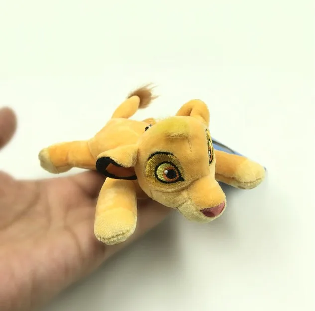 

wholesale 10pcs/lot 12cm the Lion King Simba Plush Keychain Toys Simba Pendant Stuffed Plush Keyring Dolls