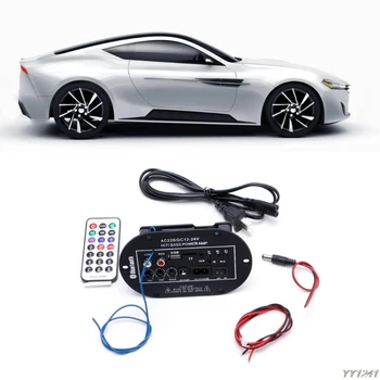 

Car Kit 30W Car Bluetooth Subwoofer Hi-Fi Bass Amplifier Board Audio TF USB 220V/12V/24V Built-in short circuit protection