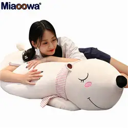 1 шт., 70-90 см, мультяшный полярный медведь, лежащий медведь, набивной хлопок, животные, плюшевые игрушки для детей, Kawaii кукла для детей