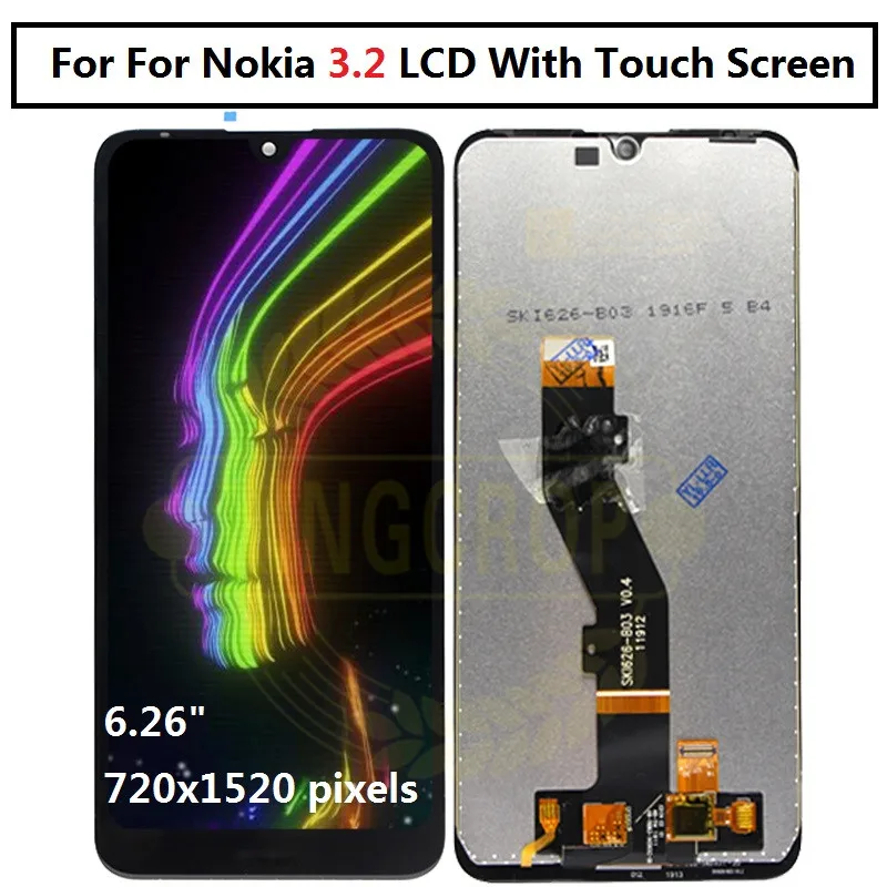 

For Nokia 3.2 LCD TA-1156 1159 1164 Display Touch Screen Digitizer Assembly Replacement For Nokia 4.2 lcd TA-1184, 1133,1149,