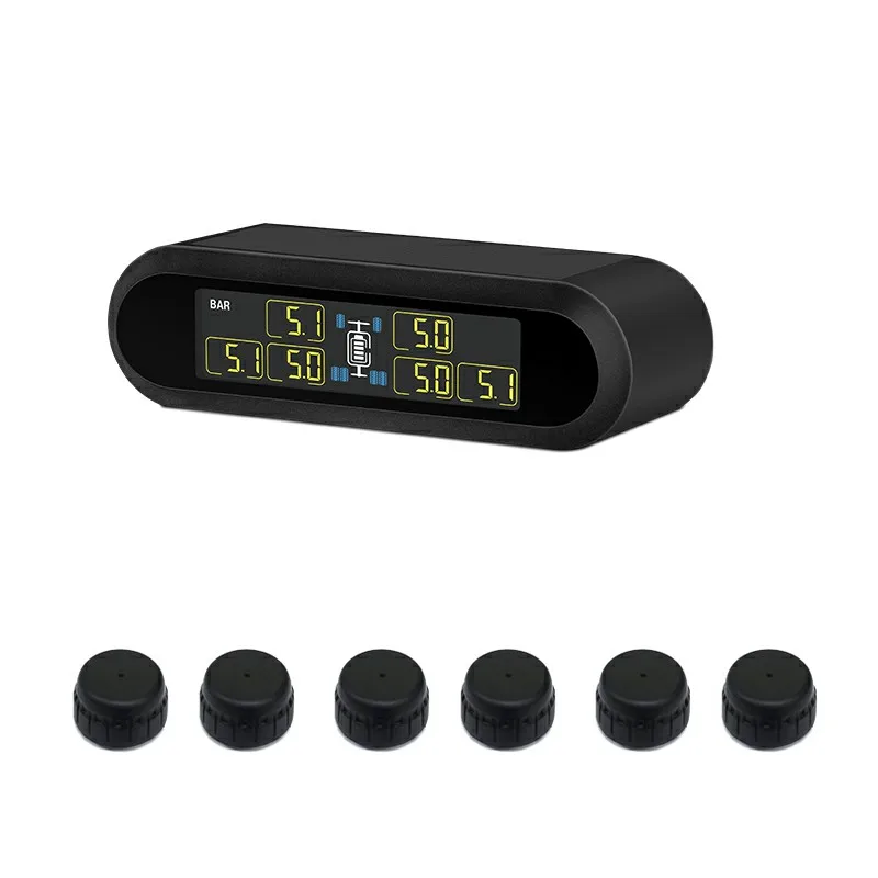 

Solar Power Digital RV vfor Tailer Bus with 6 External Sensors,Max 116 PSI ,TPMS for Truck/RV/Motorhome,high degree accuracy