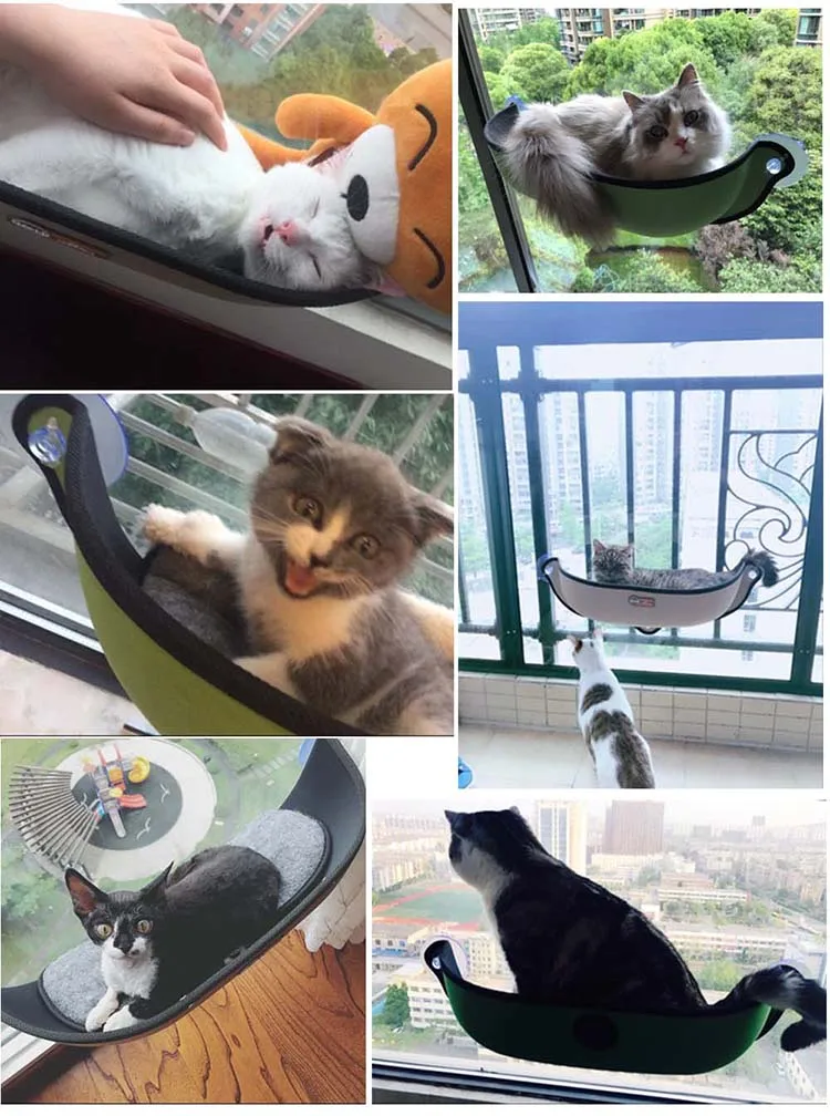 Съемный Кот окно кровать кошка висячая полка сиденье установленный гамак лежак