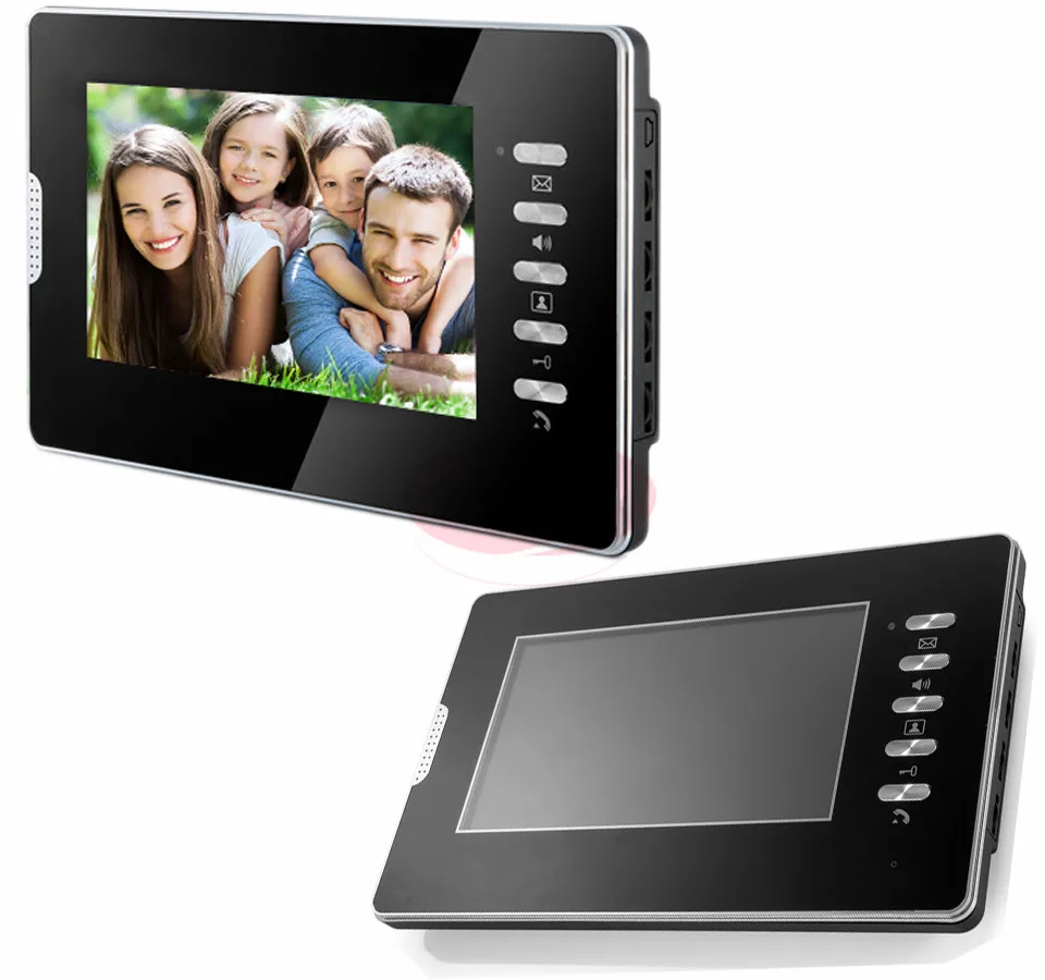 

7-Inch Color TFT LCD Screen Video Door Phone Monitor with White/Black for choose Support Remote Unlock/Hands-free/Video/Talk