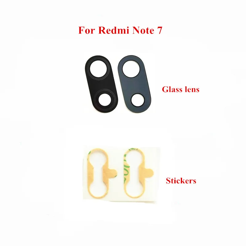 

2pcs/Lot Rear Back Camera Glass Lens For Xiaomi Redmi Note 7 Note7
