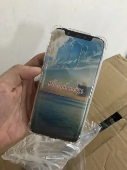 

50pcs/lot For Xiaomi Mi Pocophone F1 Anti-shockproof Soft TPU Clear Transparent Back Case Cover FoFor Xiaomi Mi Pocophone F1