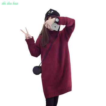 

Girls Clothes Winter Long High Collar Sweater Thick Warm Roupas Infantis 2019 Hot Sale 14-20 Y Children Quality Children's Wear