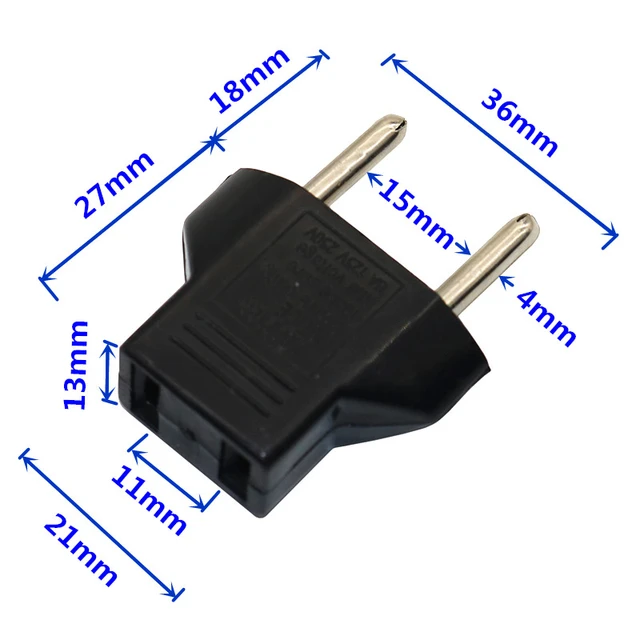 Adaptateur de prise électrique UE, 110V, 220V, prise de charge US, 2  broches plates, adaptateur à 2 broches rondes, 4 pièces - AliExpress