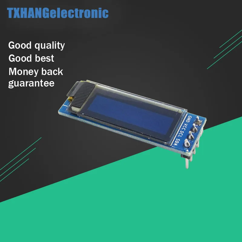 0 91 дюймов 128x32 IIC I2C синий OLED ЖК-дисплей DIY модуль SSD1306 Драйвер IC DC 3 В 5 для Arduino PIC |