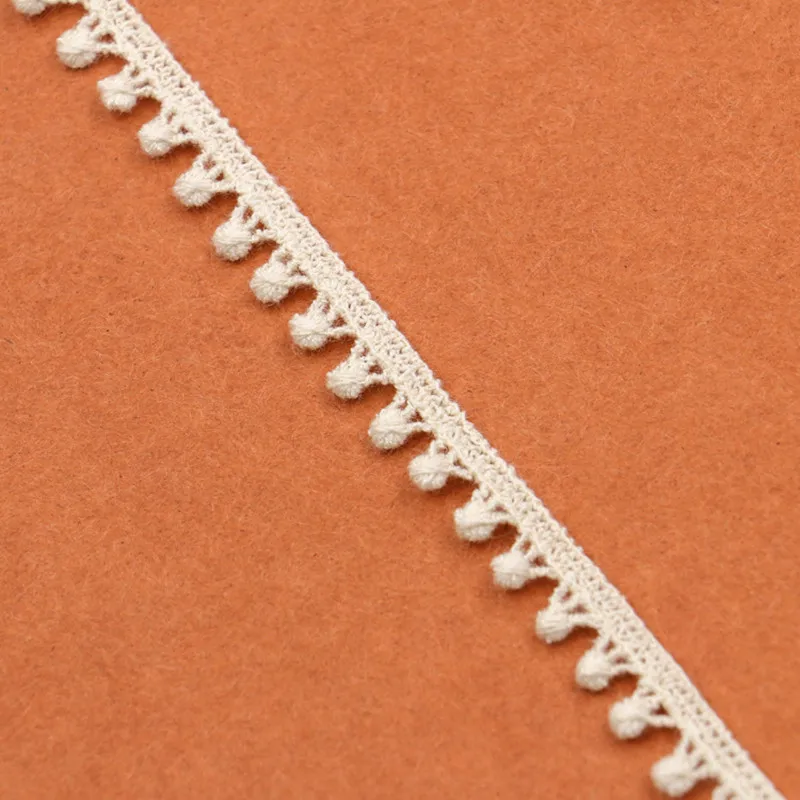 7 Yards 1.0 CM Off White Lace Trims Bag Clothes Trimmings Applique Home