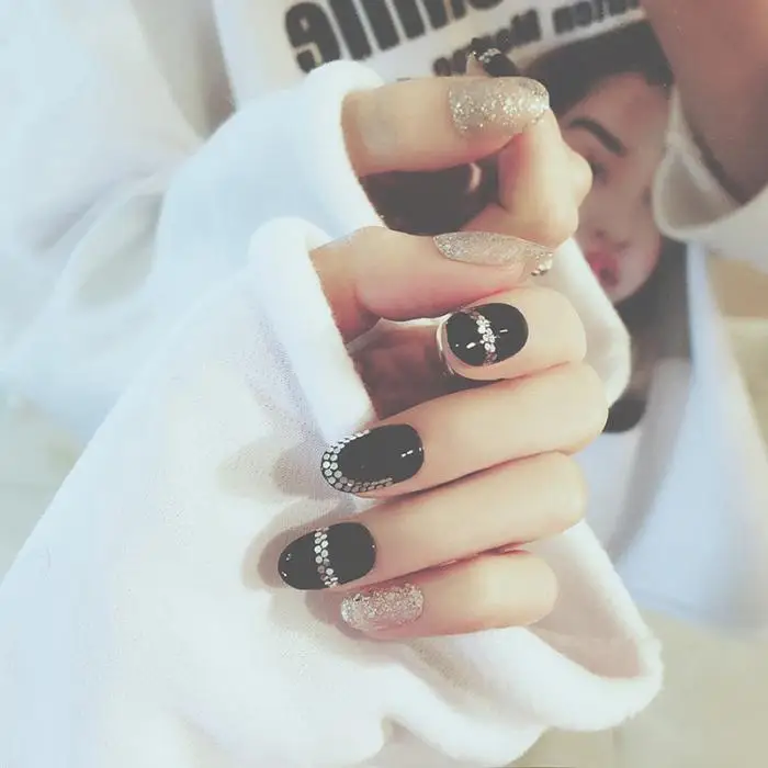 Nail Art Наклейки, декоративный элемент для рукоделия наклейки с пайетками модная надежная для Для женщин Леди невесты HB88