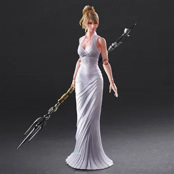 

10" Anime Sexy Figures Final Fantasy Luna Play Arts Face-lifting PVC Action Figure Collectible Model Toy BOX 25CM L247
