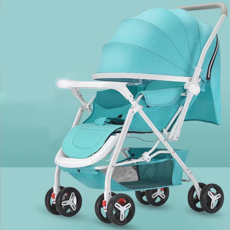 

2018 new lightweight folding baby stroller can lie can take a children's car suitable for 0-3 years old baby free to send South