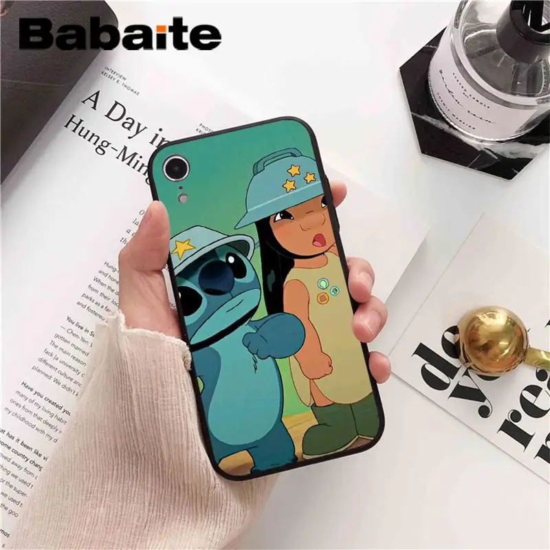 Babaite Lilo Stitch роскошный уникальный дизайн PhoneCase для iPhone 8 7 6 6S Plus X XS MAX 5 5S SE XR 10 Чехол - Цвет: A7