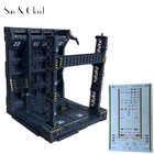 Freely Combined Gundam Hangar Domain Base Scenario Building Mechanical Chain Base Action Figure Model Decals for Base