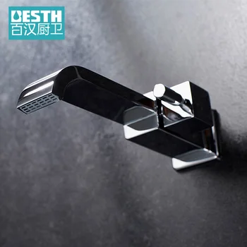 

Bathroom Basin Faucet, Wall-mounted Splash-proof Single Cold Faucet, Water-saving Faucet Mop Pool Laundry Pool Copper Creative