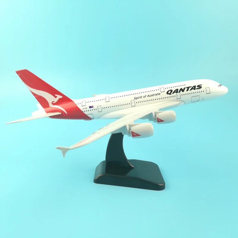 20 см сплав металла модель воздушного самолета Австралийский Qantas Airbus 380 A380 VH OQB