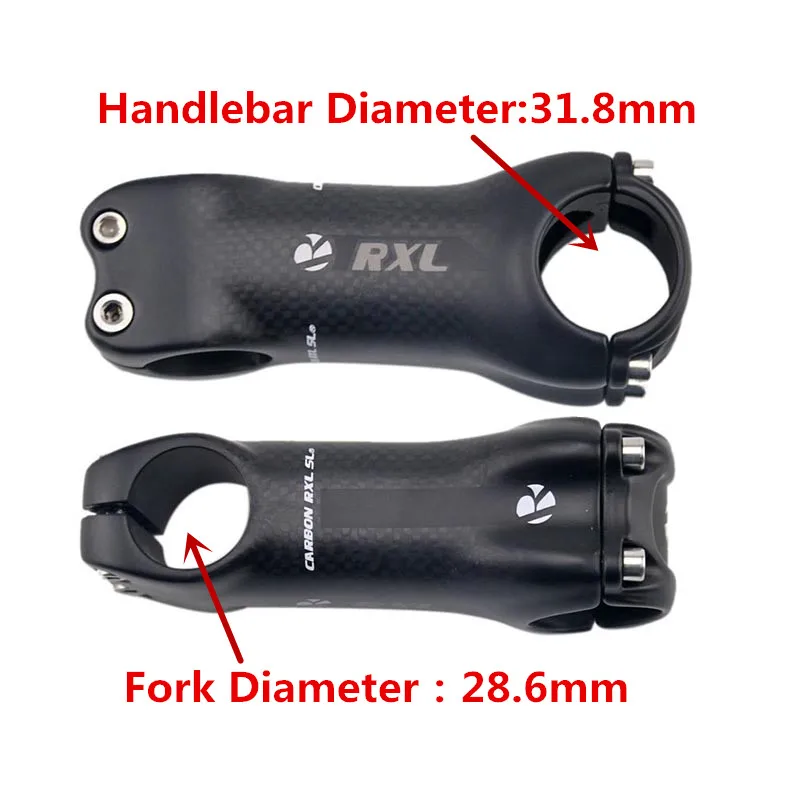 Bicycle Stem Carbon Stems Road RXL SL 617 Degree 3K Matte Gray Bike Parts 708090100110120130mm Stem Carbon MTB (7)
