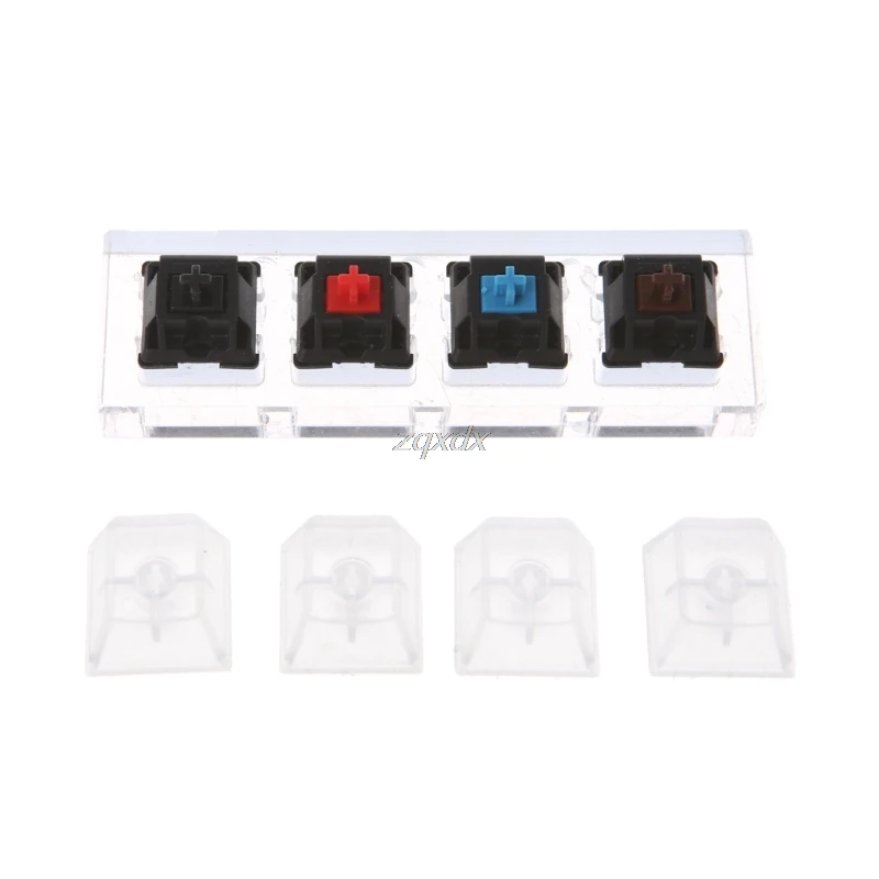 Acrylic Mechanical Keyboards Switch 4 Translucent Clear Keycaps Tester Kit Z09 Drop ship