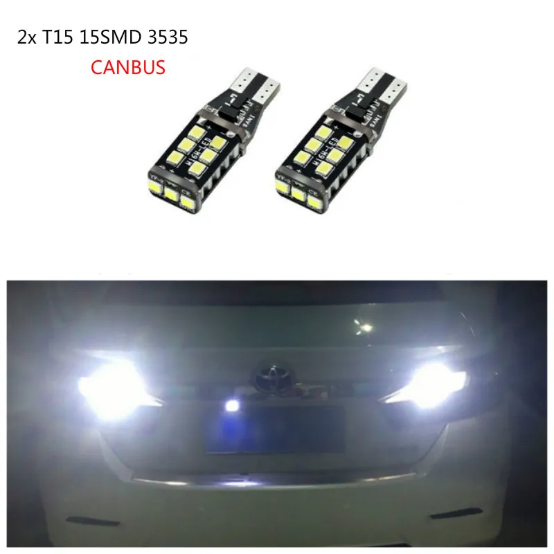 Светодиодная лампа для Toyota Yaris RAV4 Venza Corolla Prius C Sequoia Sienna Solara Tundra Avalon Celica Canbus T15 фонари