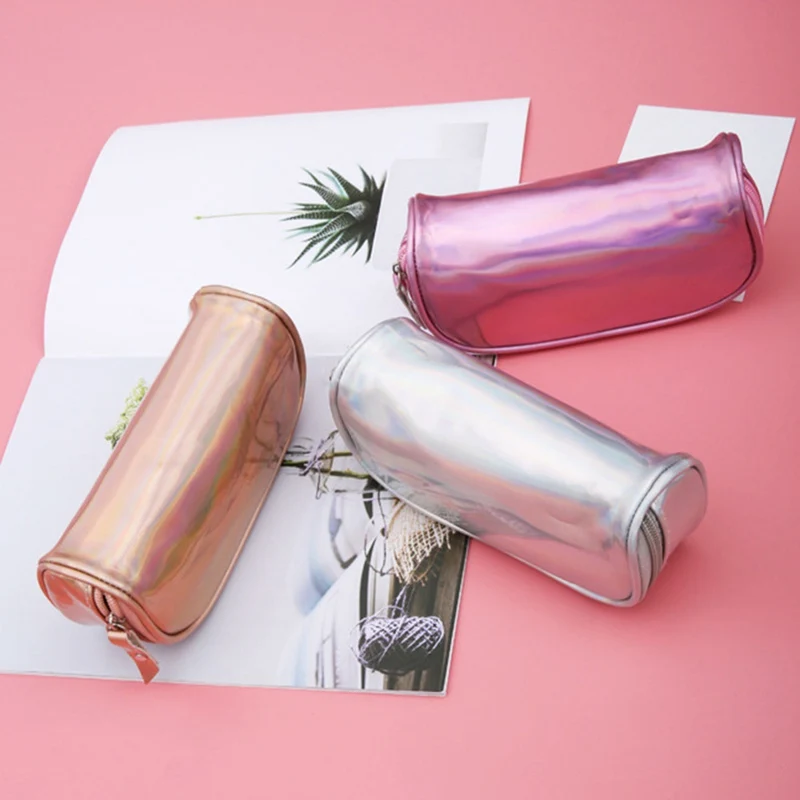 

Iridescent Laser Pencil Case High Quality Pencil Bag School Supplies Stationery Gift School Cute Pencil Box
