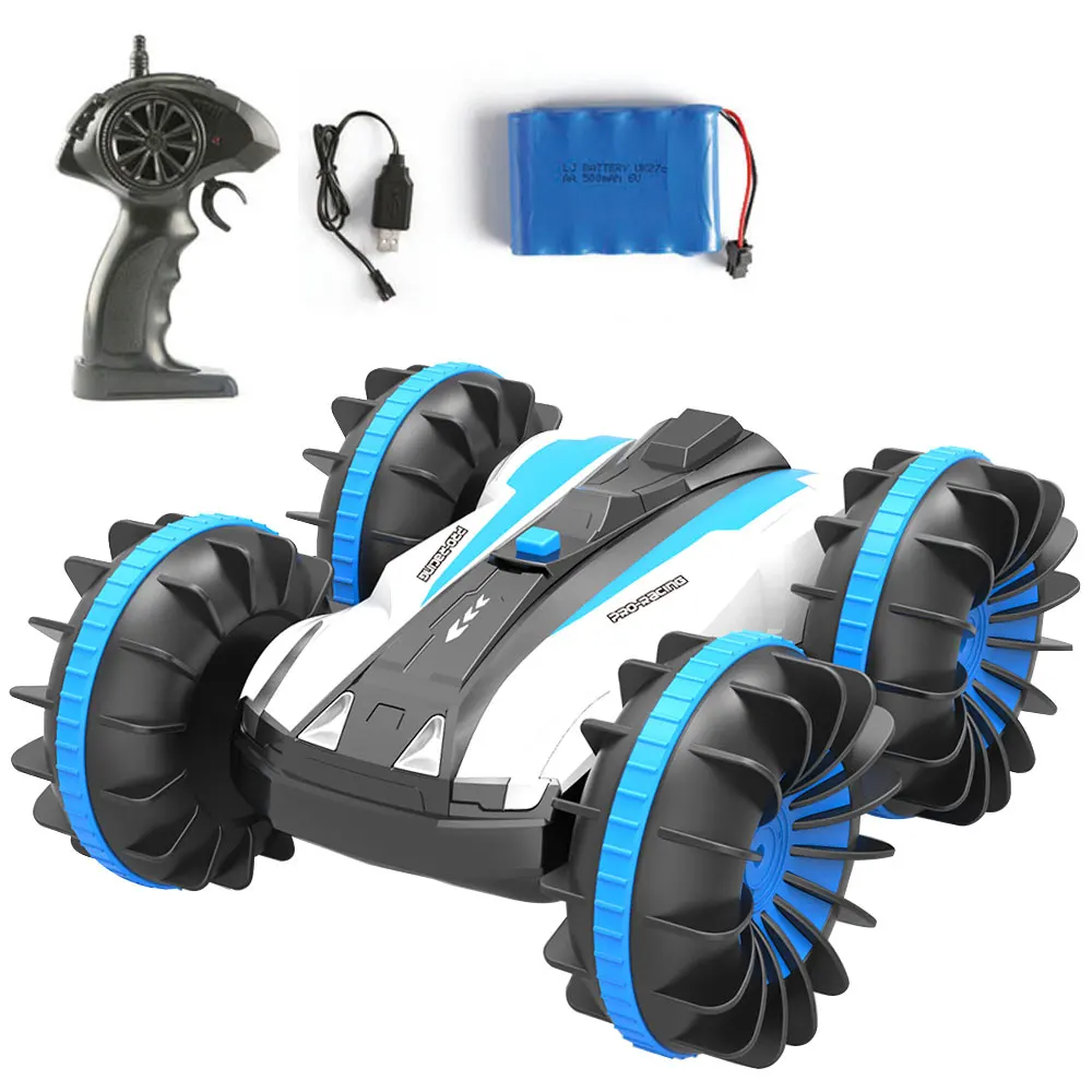 

RC Stunt Car 2.4G Four-Wheel Driving Amphibious Stunt Tank Electric Double-Sided Tumbling Stunt Car Toy For Kids Gift