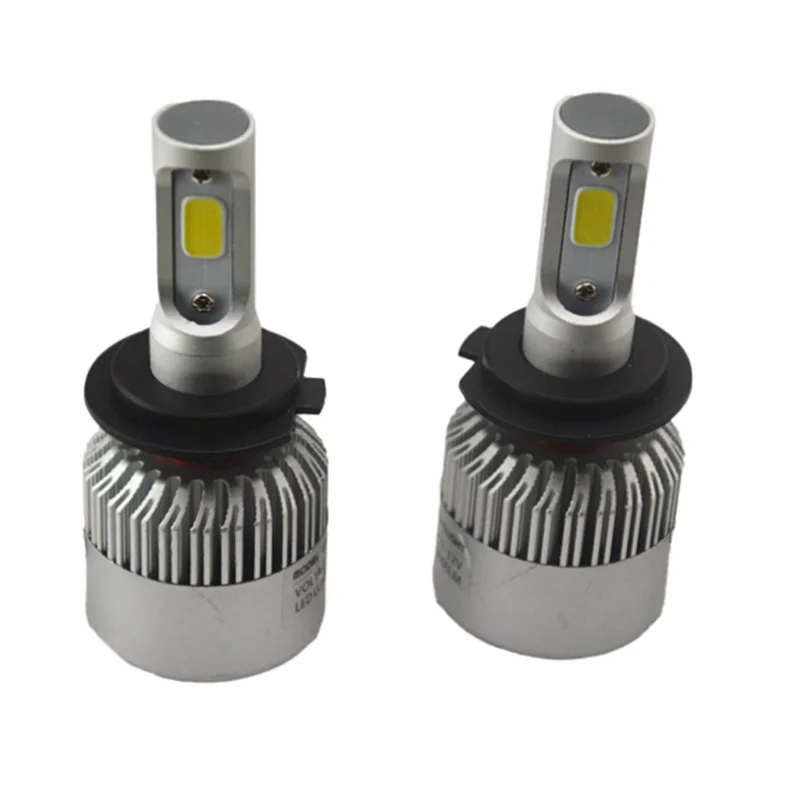 1 комплект 72W фары для 16000LM 6500K COB светодиодный головной светильник H1 H3 H4 H7 H11 9005/HB3
