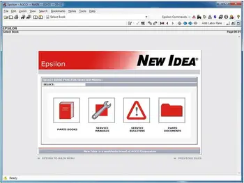 

New Idea 2016 Spare Parts Books and Service Manuals