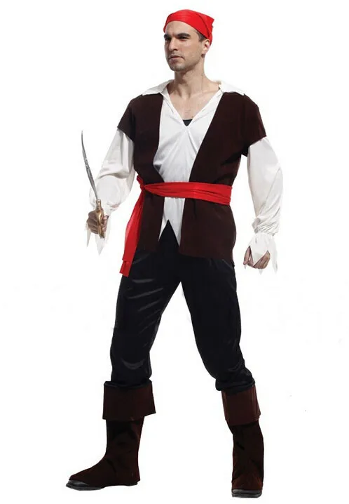 Взрослый красный шарф ремень могучий пиратский костюм для косплея, костюмы на Хэллоуин, вечерние костюмы