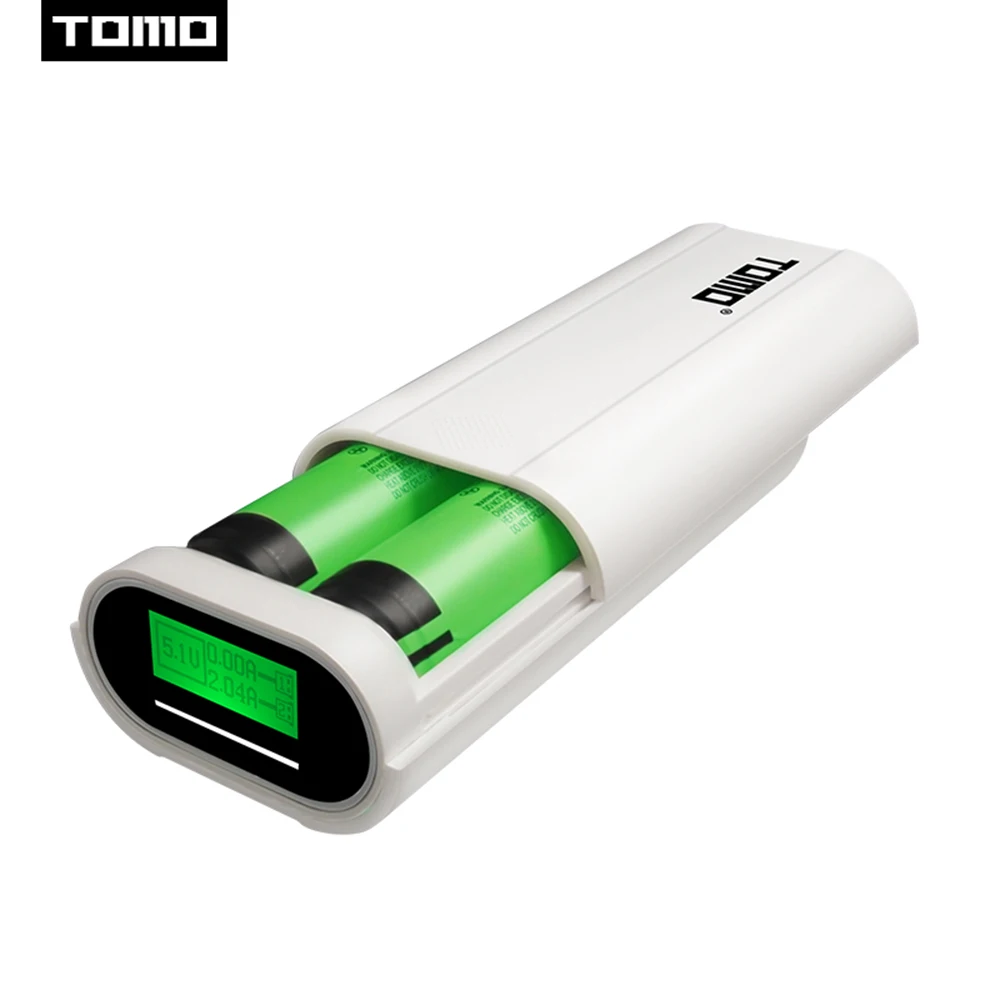 Зарядное устройство 18650 чехол для хранения аккумуляторов TOMO T2 дисплей сделай сам