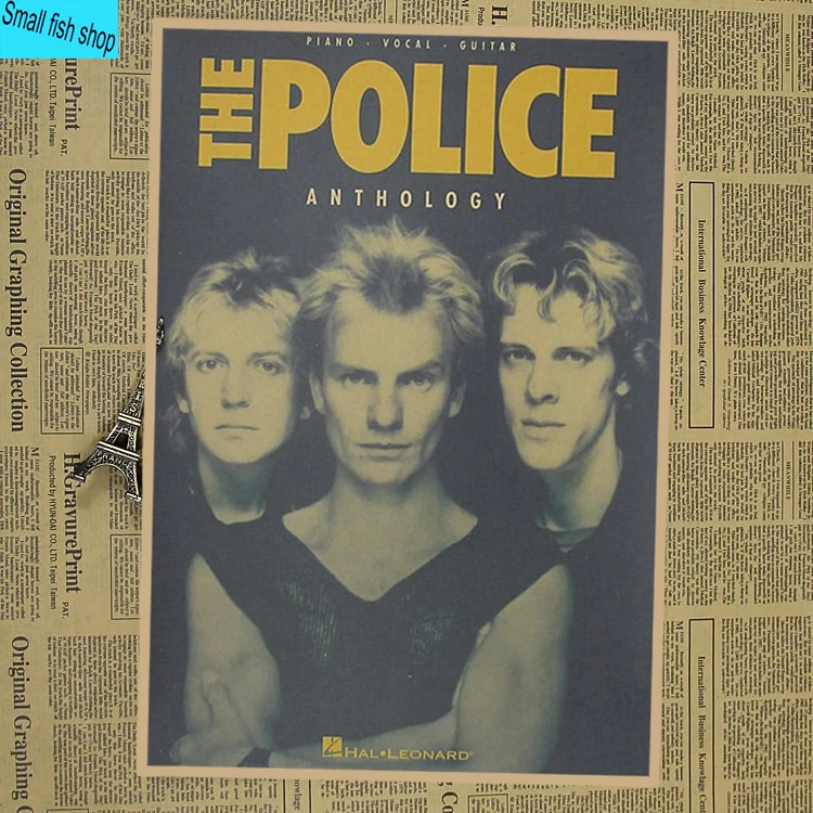 

The Police Home Furnishing decoration Kraft acid rock music Poster Drawing core Wall stickers