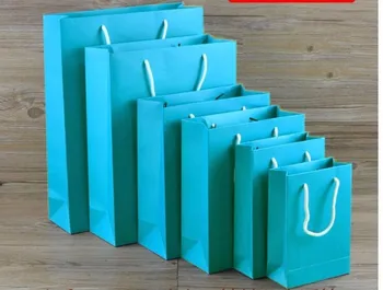 

Logo printing White Kraft Paper Gift Bag With Handle Wedding Birthday Party Gift Christmas New Year Shopping Package paper Bag