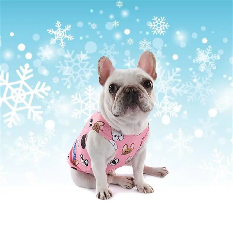 

Spring Clothes The New Dog Vests Summer Casual Printing Pet Clothes Cooling T-shirt Outdoor Hiking Walking Vest Dog Supplies