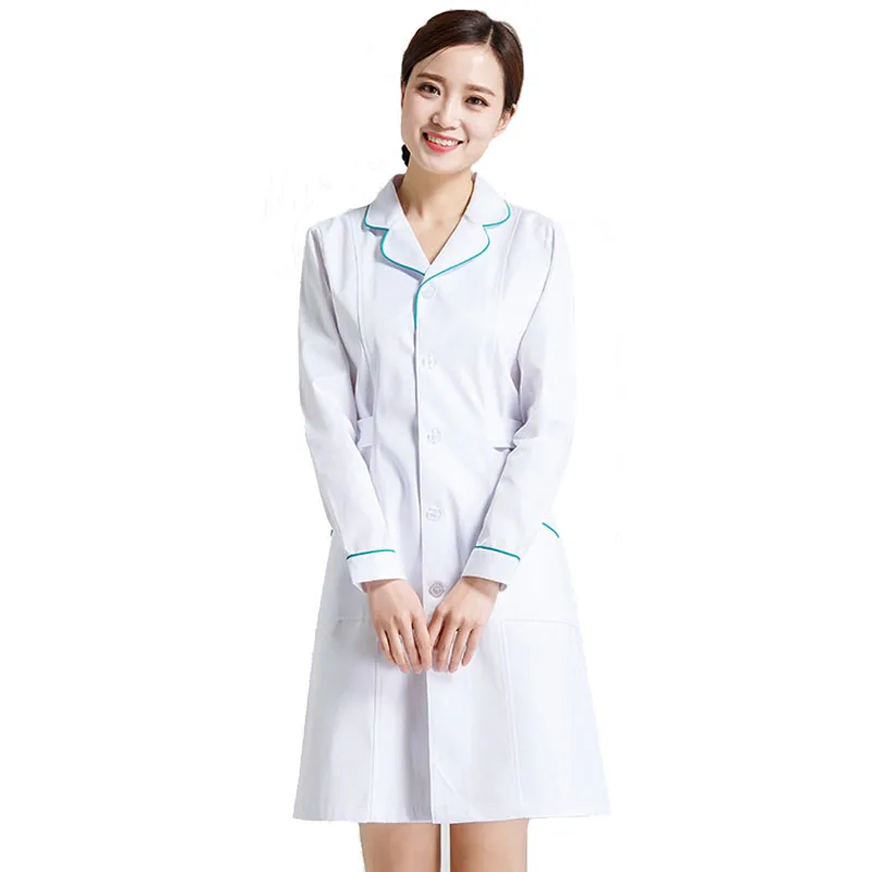 Download Women's Fashion Lab Coat Color Blocking Design Mock Wrap ...