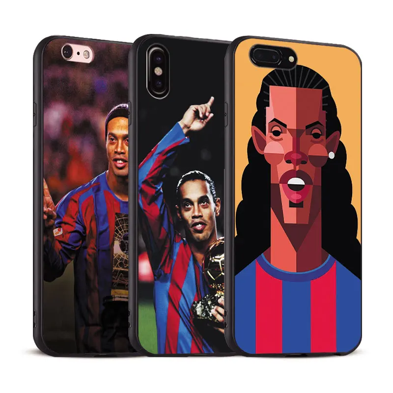 

Ronaldinho Coque Cool For Apple iPhone X 8Plus 8 7Plus 7 6SPlus 6s 6Plus 6 Se 5s 5 Soft Silicone Tpu Phone Case Shell Cover