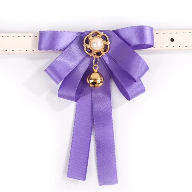 Purple FURGERIN индивидуальный ошейник для собаки галстук маленький колокольчик ошейник для кошек ошейник для домашних животных товары для домашних животных аксессуары для кошек - Цвет: Purple